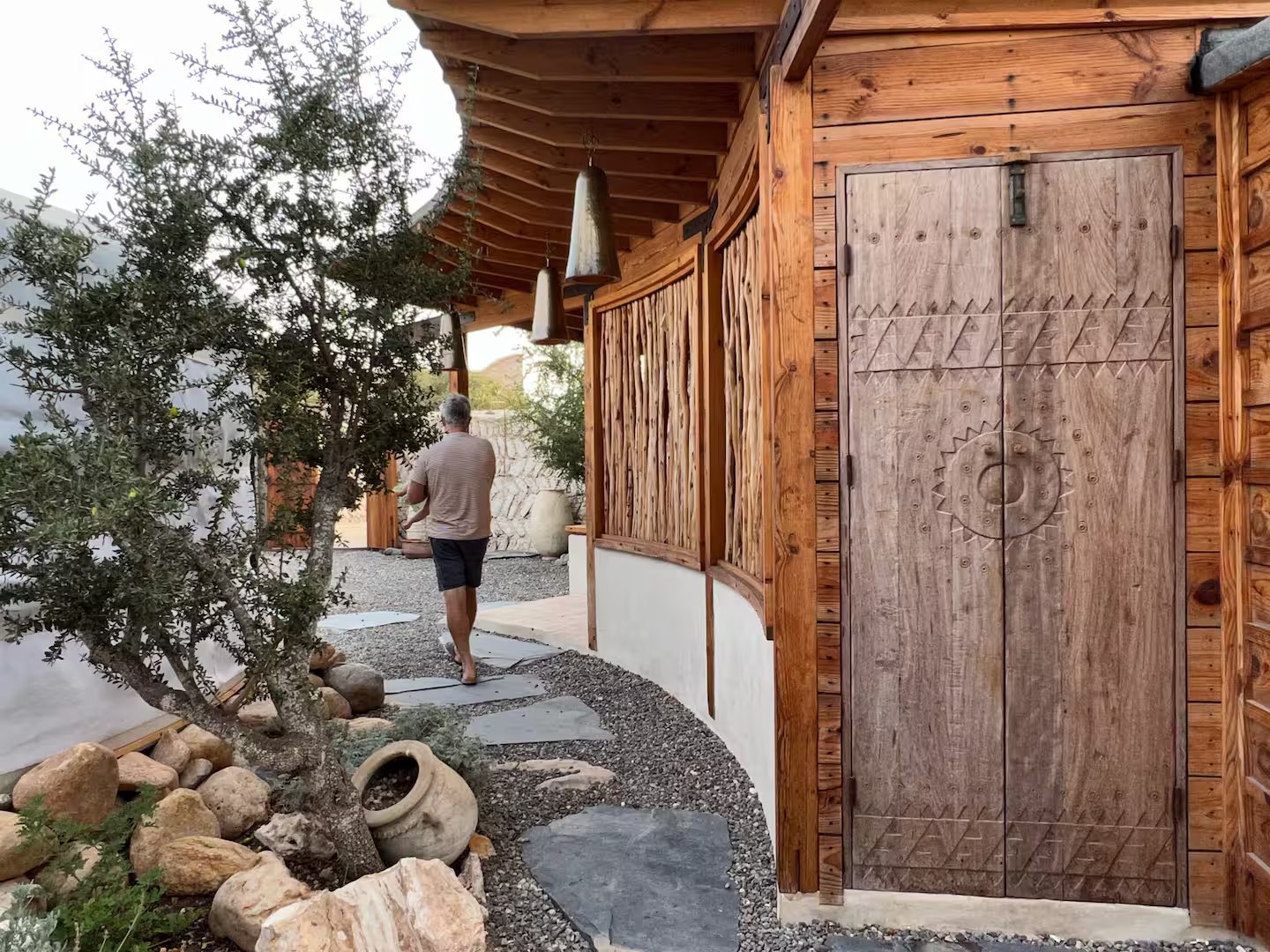 Rustic entrance